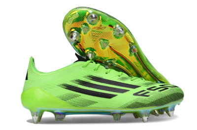 Men's Adidas F50 Elite SG Soft Ground Low-Tops Football Boots - Green/Neon Green/Black