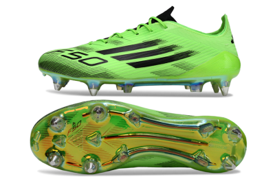 Men's Adidas F50 Elite SG Soft Ground Low-Tops Football Boots - Green/Neon Green/Black