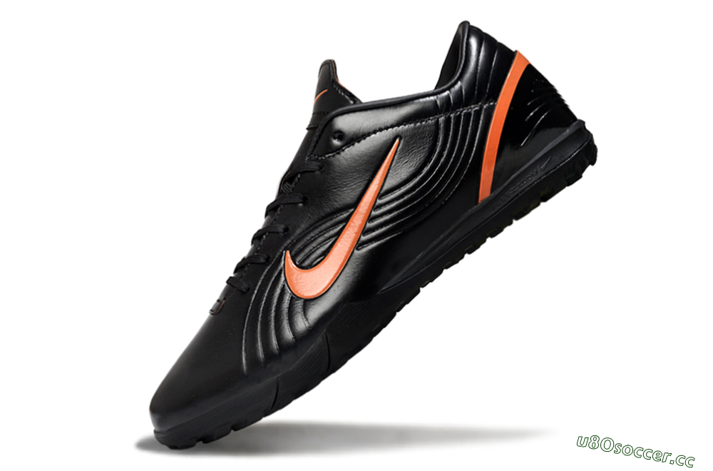 Unisex Nike Mercurial Vapor 1 RGN SE TF Artificial Turf Low-Tops Football Shoes - Black/Vibrant Orange/Black 5