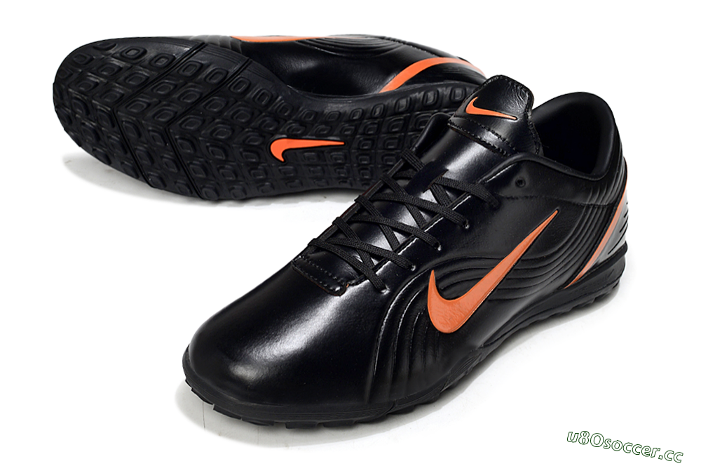 Unisex Nike Mercurial Vapor 1 RGN SE TF Artificial Turf Low-Tops Football Shoes - Black/Vibrant Orange/Black 3
