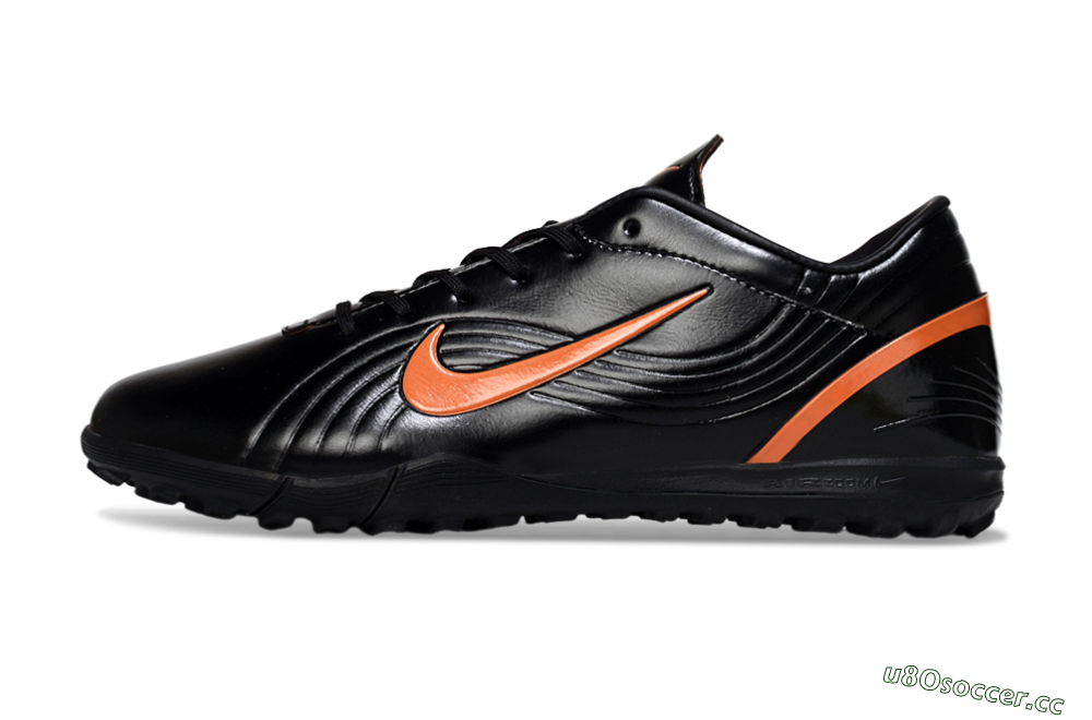 Unisex Nike Mercurial Vapor 1 RGN SE TF Artificial Turf Low-Tops Football Shoes - Black/Vibrant Orange/Black 0