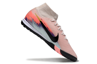 Unisex Nike Air Zoom Mercurial Superfly 10 Elite TF Artificial Turf High-Tops Football Shoes - Pink/Coral Dawn/Black Shadow