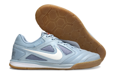 Men's Supreme x Nike SB Gato IC Indoor & Futsal Low-Tops Football Shoes - Blue/Sky Blue/Sand