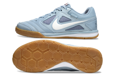 Men's Supreme x Nike SB Gato IC Indoor & Futsal Low-Tops Football Shoes - Blue/Sky Blue/Sand