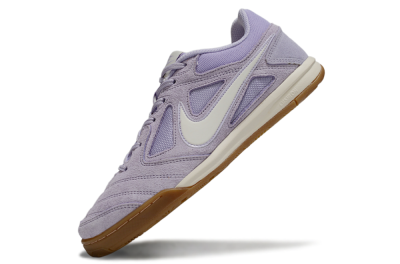Men's Supreme x Nike SB Gato IC Indoor & Futsal Low-Tops Football Shoes - Purple/Lavender Mist/Soft Taupe