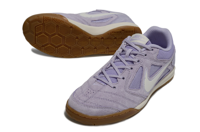Men's Supreme x Nike SB Gato IC Indoor & Futsal Low-Tops Football Shoes - Purple/Lavender Mist/Soft Taupe