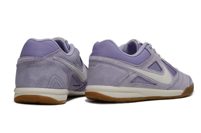 Men's Supreme x Nike SB Gato IC Indoor & Futsal Low-Tops Football Shoes - Purple/Lavender Mist/Soft Taupe