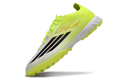 Men's Adidas F50 Pro TF Artificial Turf Low-Tops Football Shoes - Yellow/Vibrant Neon/White