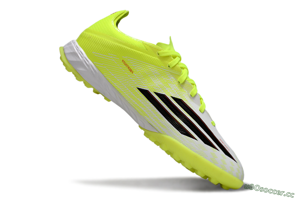 Men's Adidas F50 Pro TF Artificial Turf Low-Tops Football Shoes - Yellow/Vibrant Neon/White 4