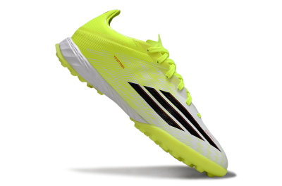 Men's Adidas F50 Pro TF Artificial Turf Low-Tops Football Shoes - Yellow/Vibrant Neon/White
