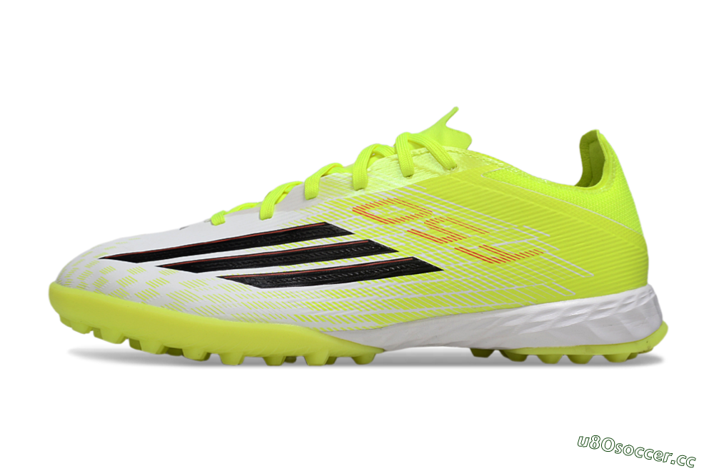 Men's Adidas F50 Pro TF Artificial Turf Low-Tops Football Shoes - Yellow/Vibrant Neon/White 0