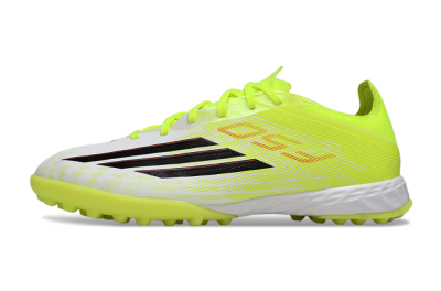 Men's Adidas F50 Pro TF Artificial Turf Low-Tops Football Shoes - Yellow/Vibrant Neon/White