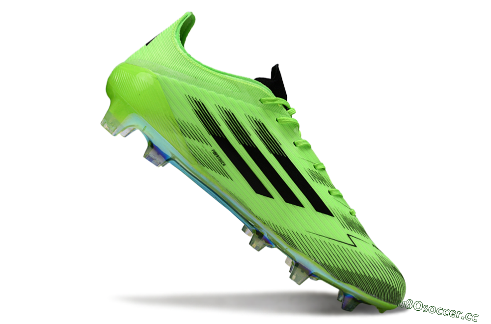 Unisex Adidas F50 Elite FG Firm Ground Low-Tops Football Boots - Green/Electric Lime/Neon Green 4