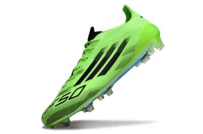 Unisex Adidas F50 Elite FG Firm Ground Low-Tops Football Boots - Green/Electric Lime/Neon Green