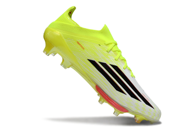 Men's Adidas F50+ Elite Lightstrike Pro FG Firm Ground Low-Tops Football Boots - Yellow/Neon Green/Sleek White