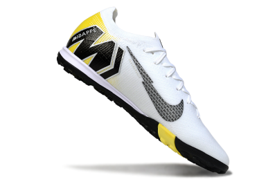 Unisex KM x Nike Air Zoom Mercurial Vapor 16 Elite TF Artificial Turf Low-Tops Football Shoes - White/Lemon Yellow/Black