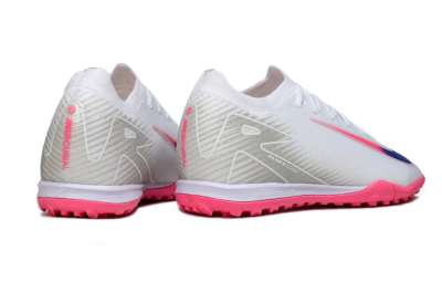 Unisex Nike Air Zoom Mercurial Vapor 16 Elite TF Artificial Turf Low-Tops Football Shoes - White/Neon Pink/Electric Blue