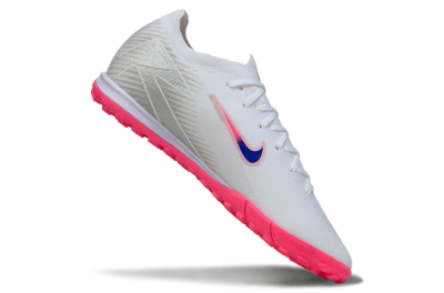Unisex Nike Air Zoom Mercurial Vapor 16 Elite TF Artificial Turf Low-Tops Football Shoes - White/Neon Pink/Electric Blue