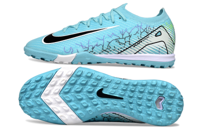 Unisex Nike Air Zoom Mercurial Vapor 16 Elite TF Artificial Turf Low-Tops Football Shoes - Blue/Aqua Splash/Jet Black