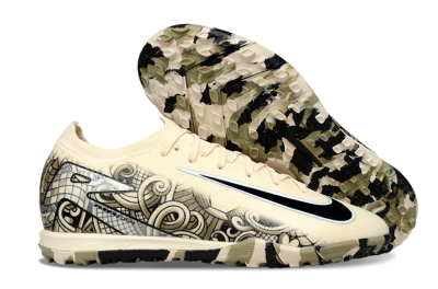 Unisex Nike Air Zoom Mercurial Vapor 16 Elite TF Artificial Turf Low-Tops Football Shoes - Beige/Sand Dune/Black Wave