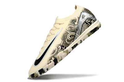 Unisex Nike Air Zoom Mercurial Vapor 16 Elite TF Artificial Turf Low-Tops Football Shoes - Beige/Sand Dune/Black Wave