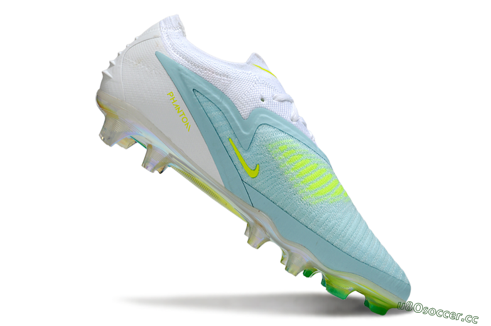 Unisex Nike Phantom 6 Low Elite FG Firm Ground Low-Tops Football Boots - Blue/Light Blue/Electric Yellow 4