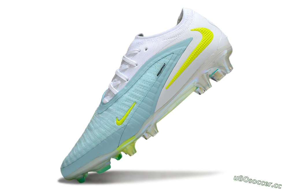 Unisex Nike Phantom 6 Low Elite FG Firm Ground Low-Tops Football Boots - Blue/Light Blue/Electric Yellow 5