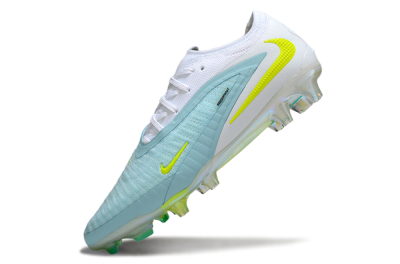 Unisex Nike Phantom 6 Low Elite FG Firm Ground Low-Tops Football Boots - Blue/Light Blue/Electric Yellow