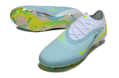 Unisex Nike Phantom 6 Low Elite FG Firm Ground Low-Tops Football Boots - Blue/Light Blue/Electric Yellow