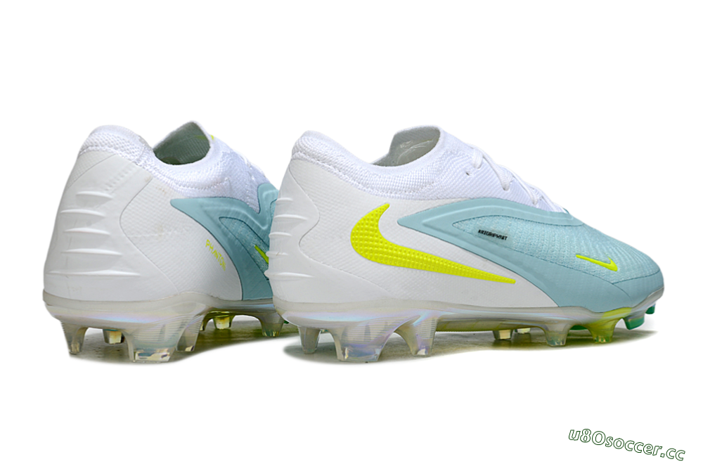 Unisex Nike Phantom 6 Low Elite FG Firm Ground Low-Tops Football Boots - Blue/Light Blue/Electric Yellow 6