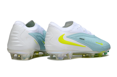 Unisex Nike Phantom 6 Low Elite FG Firm Ground Low-Tops Football Boots - Blue/Light Blue/Electric Yellow