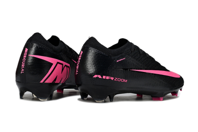 Unisex Nike Air Zoom Mercurial Vapor 16 Elite FG Firm Ground Low-Tops Football Boots - Black/Vibrant Pink/Deep Blue