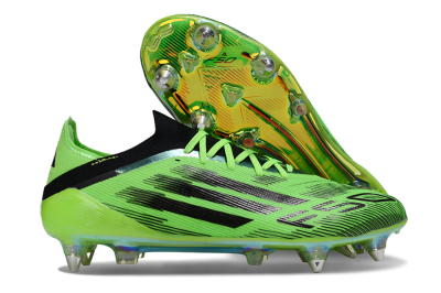 Men's Adidas F50 Elite SG Soft Ground Low-Tops Football Boots - Green/Vibrant Green/Electric Green
