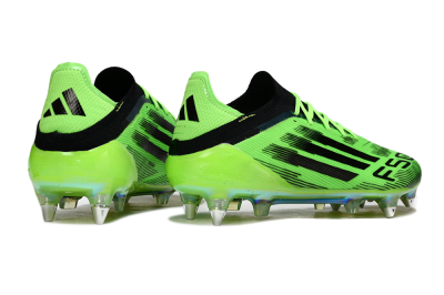 Men's Adidas F50 Elite SG Soft Ground Low-Tops Football Boots - Green/Vibrant Green/Electric Green
