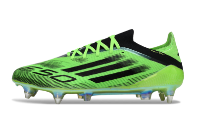 Men's Adidas F50 Elite SG Soft Ground Low-Tops Football Boots - Green/Vibrant Green/Electric Green