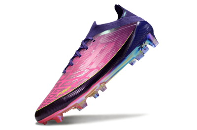 Unisex Adidas F50 Elite FG Firm Ground Low-Tops Football Boots - Pink/Vibrant Pink/Deep Purple