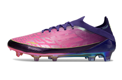 Unisex Adidas F50 Elite FG Firm Ground Low-Tops Football Boots - Pink/Vibrant Pink/Deep Purple
