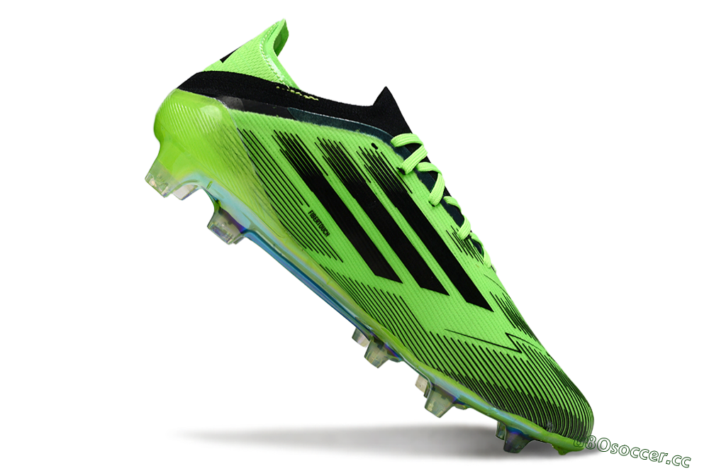 Unisex Adidas F50 Elite FG Firm Ground Low-Tops Football Boots - Green/Neon Green/Black 4