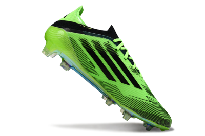 Unisex Adidas F50 Elite FG Firm Ground Low-Tops Football Boots - Green/Neon Green/Black