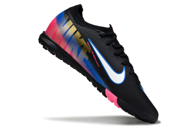 Unisex Nike Air Zoom Mercurial Vapor 16 Elite TF Artificial Turf Low-Tops Football Shoes - Black/Electric Blue/Pink Fusion