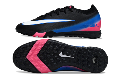 Unisex Nike Air Zoom Mercurial Vapor 16 Elite TF Artificial Turf Low-Tops Football Shoes - Black/Electric Blue/Pink Fusion