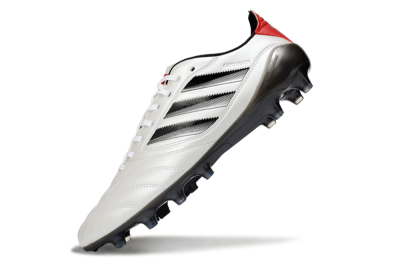 Men's Adidas Copa Icon 2 AG Artificial Grass Low-Tops Football Boots - White/Crimson Red/Jet Black