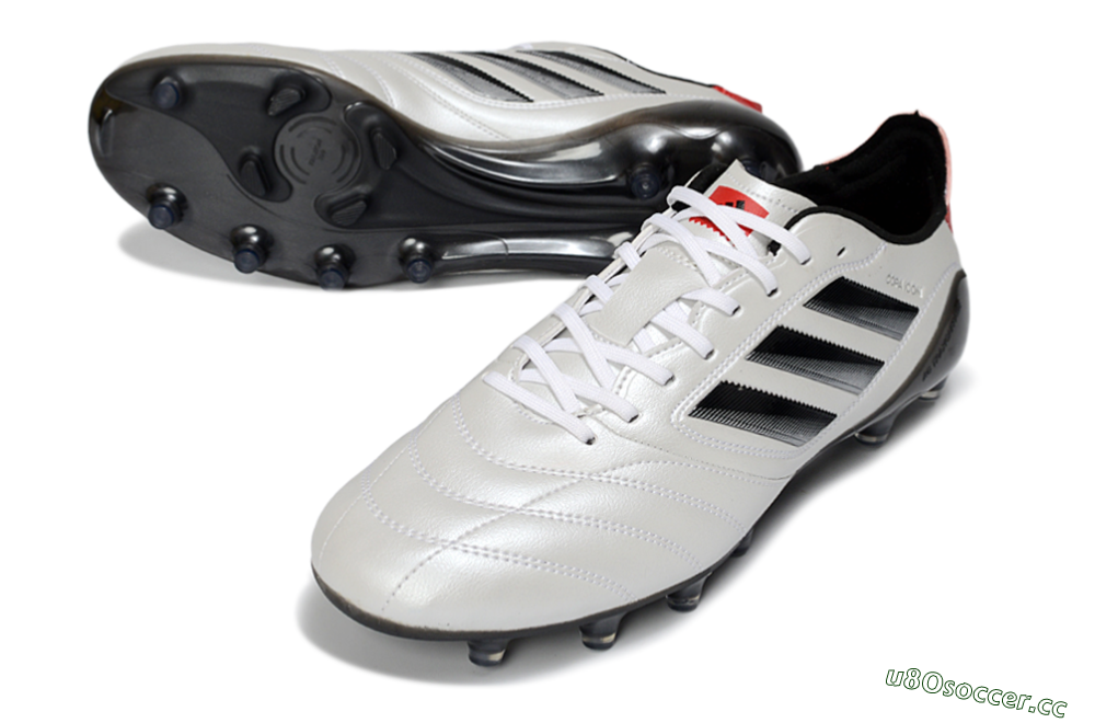 Men's Adidas Copa Icon 2 AG Artificial Grass Low-Tops Football Boots - White/Crimson Red/Jet Black 3