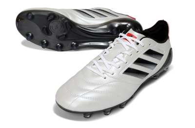 Men's Adidas Copa Icon 2 AG Artificial Grass Low-Tops Football Boots - White/Crimson Red/Jet Black