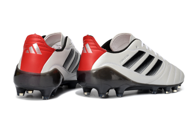Men's Adidas Copa Icon 2 AG Artificial Grass Low-Tops Football Boots - White/Crimson Red/Jet Black
