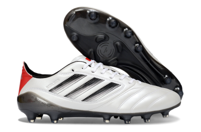 Men's Adidas Copa Icon 2 AG Artificial Grass Low-Tops Football Boots - White/Crimson Red/Jet Black
