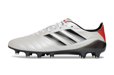 Men's Adidas Copa Icon 2 AG Artificial Grass Low-Tops Football Boots - White/Crimson Red/Jet Black