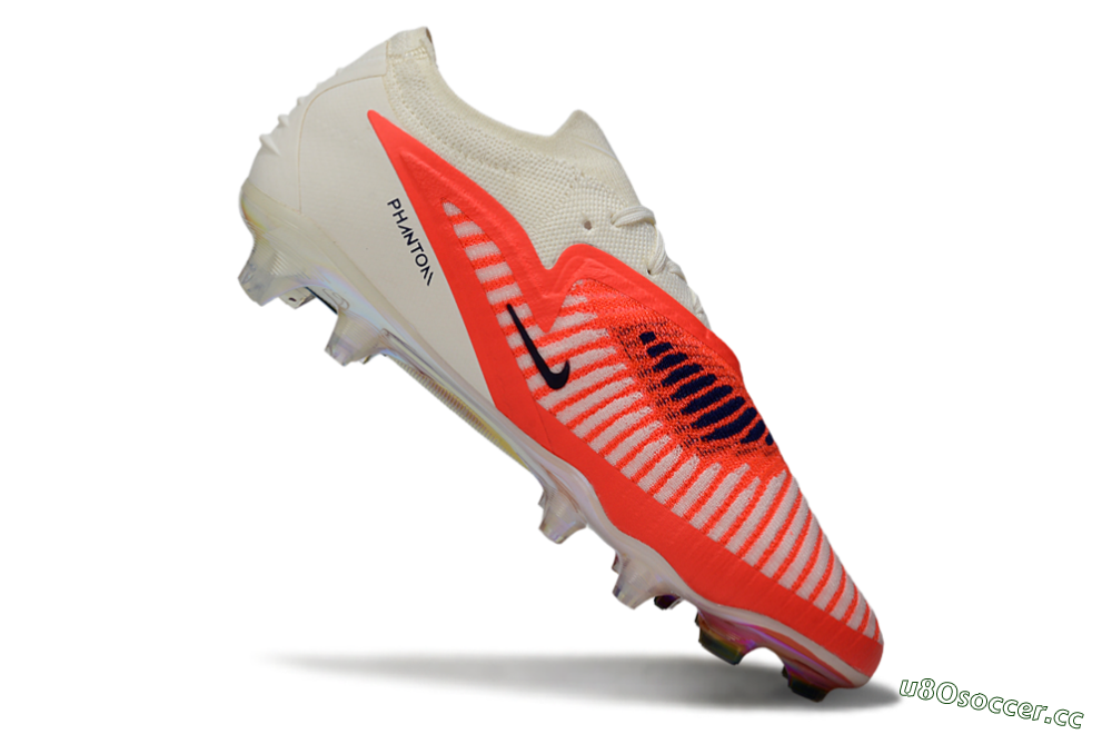 Unisex Nike Phantom 6 Low Elite FG Firm Ground Low-Tops Football Boots - Red/Bright Orange/White 4