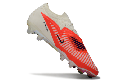 Unisex Nike Phantom 6 Low Elite FG Firm Ground Low-Tops Football Boots - Red/Bright Orange/White