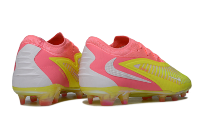 Unisex Nike Phantom 6 Low Elite FG Firm Ground Low-Tops Football Boots - Pink/Highlighter Yellow/Fluorescent Pink